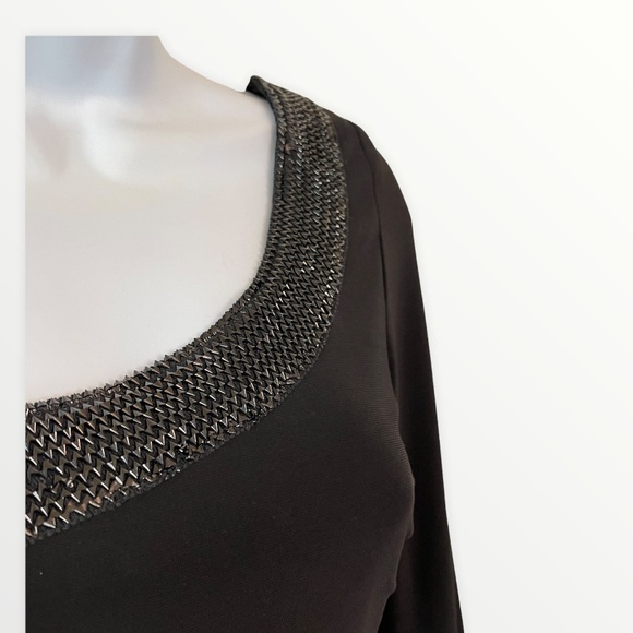 Taboo Black One Flare Sleeve Ruched Mini Dress - Picture 5 of 9